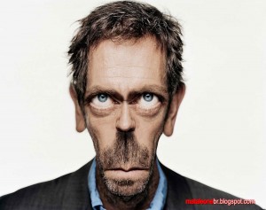 Caricatura viva de Hugh Laurie by Mataleone