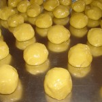 PÃ£o de queijo antes de assar