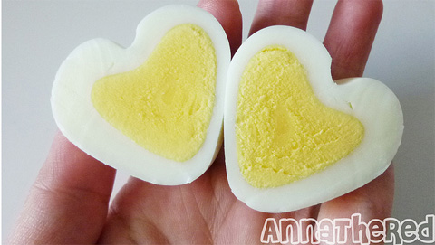 Heart shaped egg
