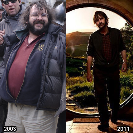 Peter Jackson - antes e depois Peter Jackson - antes e depois