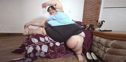 A mulher que quer ser a mais gorda do mundo!