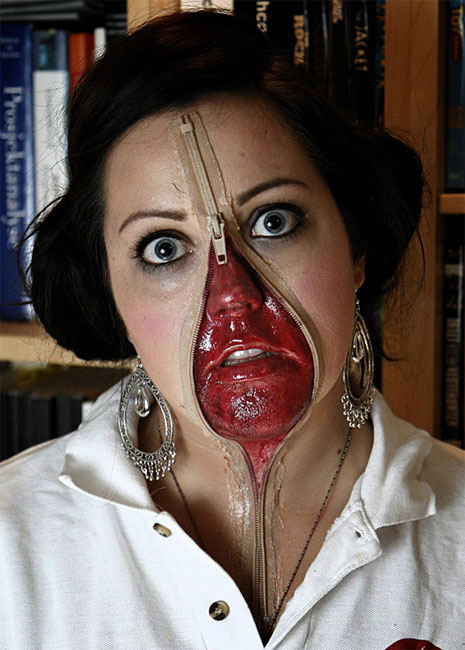 amazinghalloweenmakeup Maquiagem genial para o Halloween